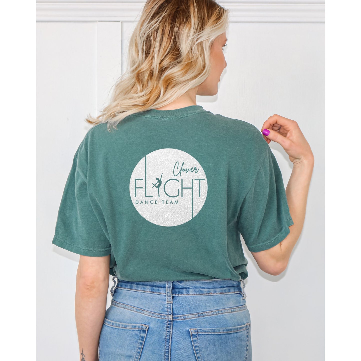 Clover Dance Glitter Logo Tshirt