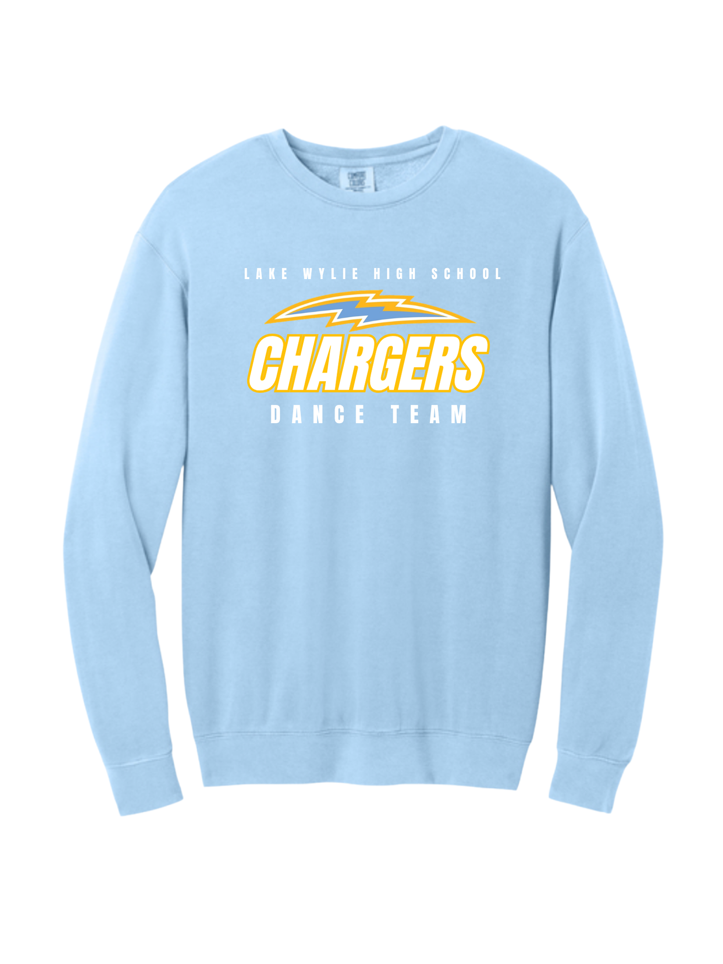 Blue Comfort Colors Dance Team Crewneck Sweatshirt