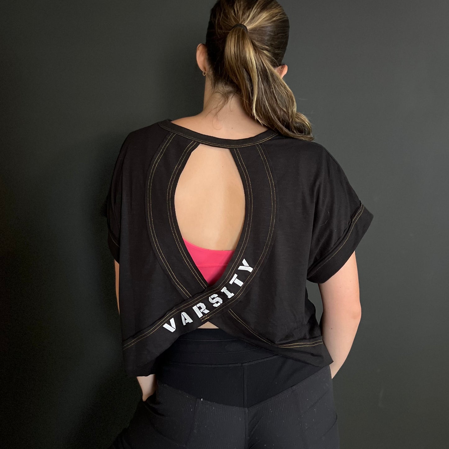 Keyhole Back TShirt Warm Up