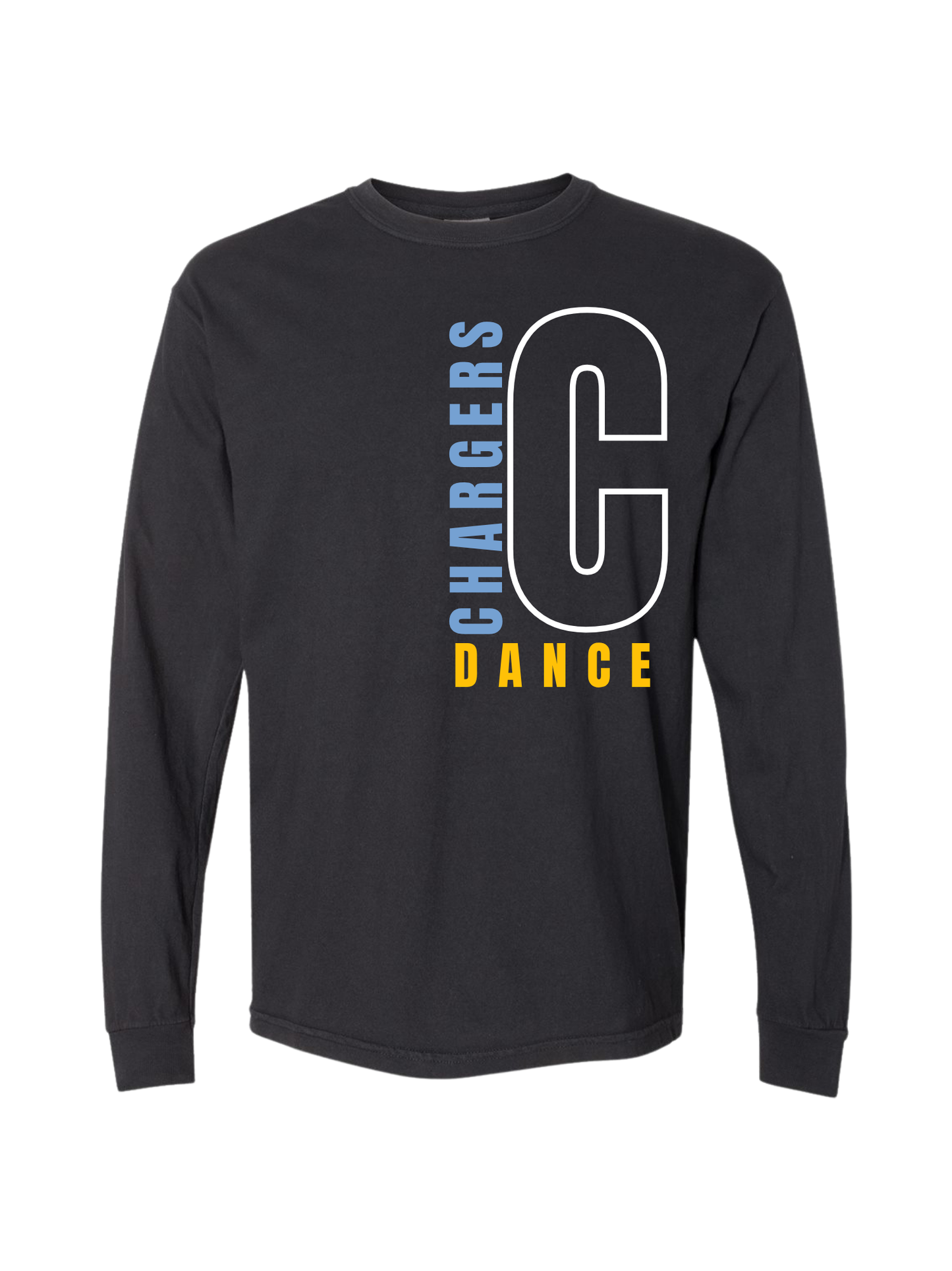 Black Comfort Colors BIG "C" Long Sleeve Shirt