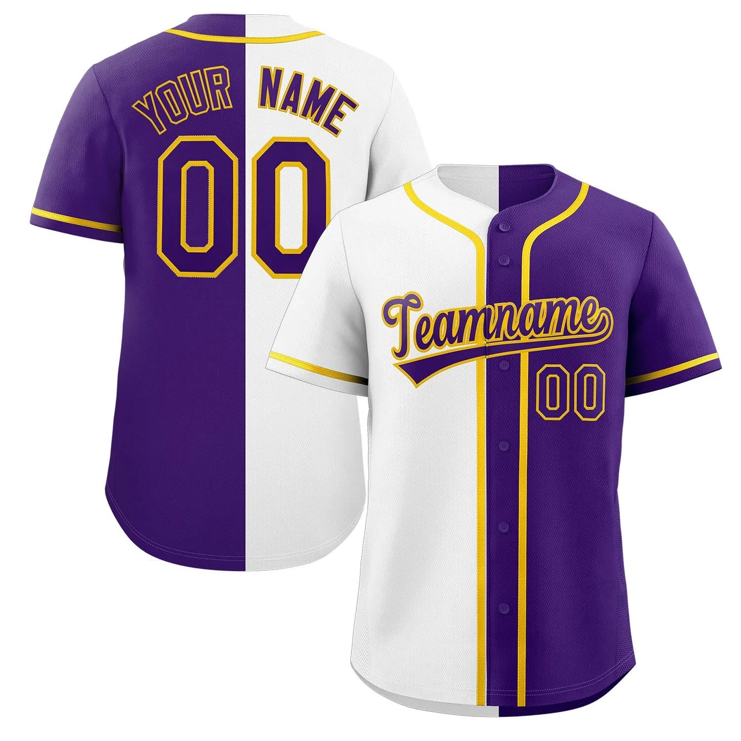 Baseball Jersey - Split Color