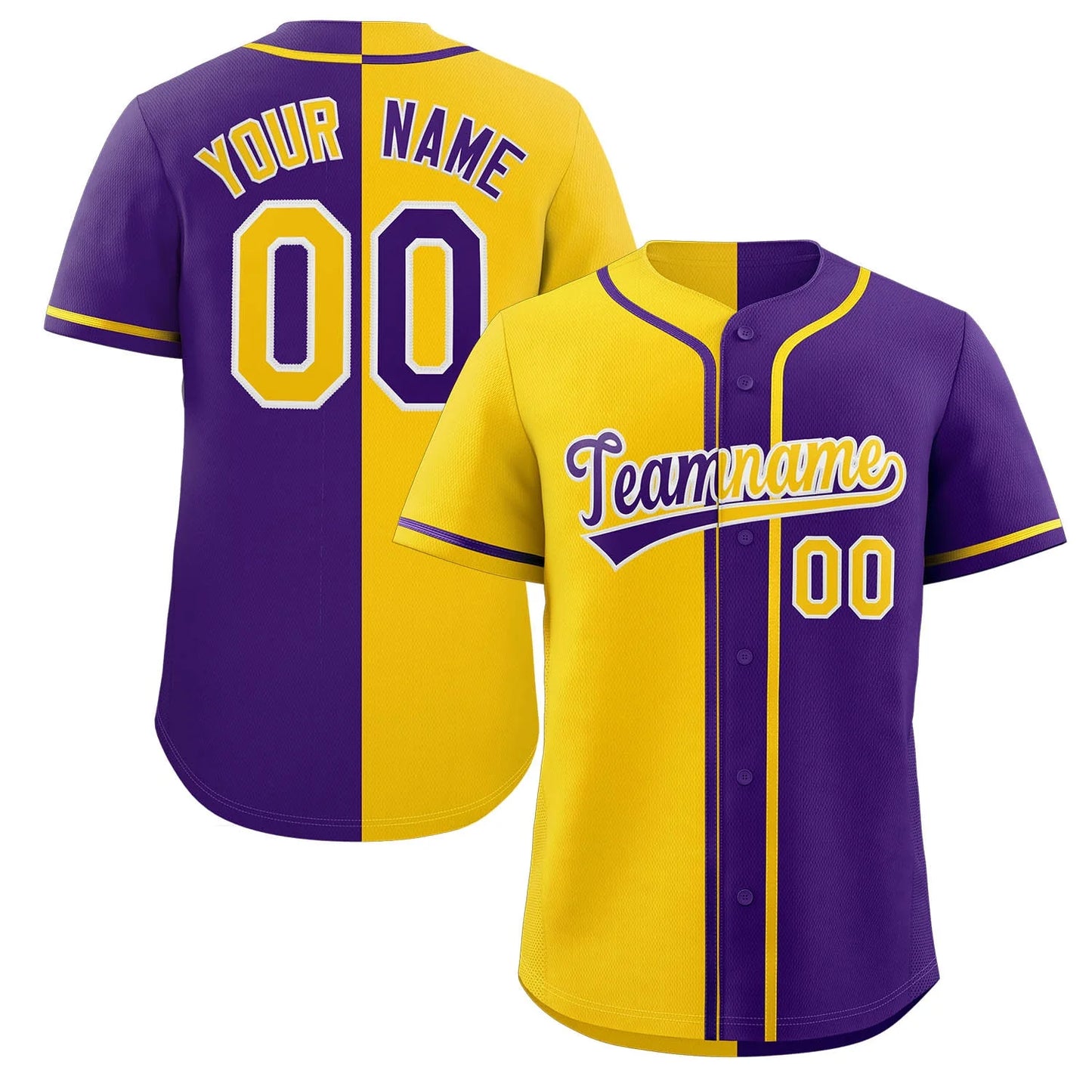 Baseball Jersey - Split Color
