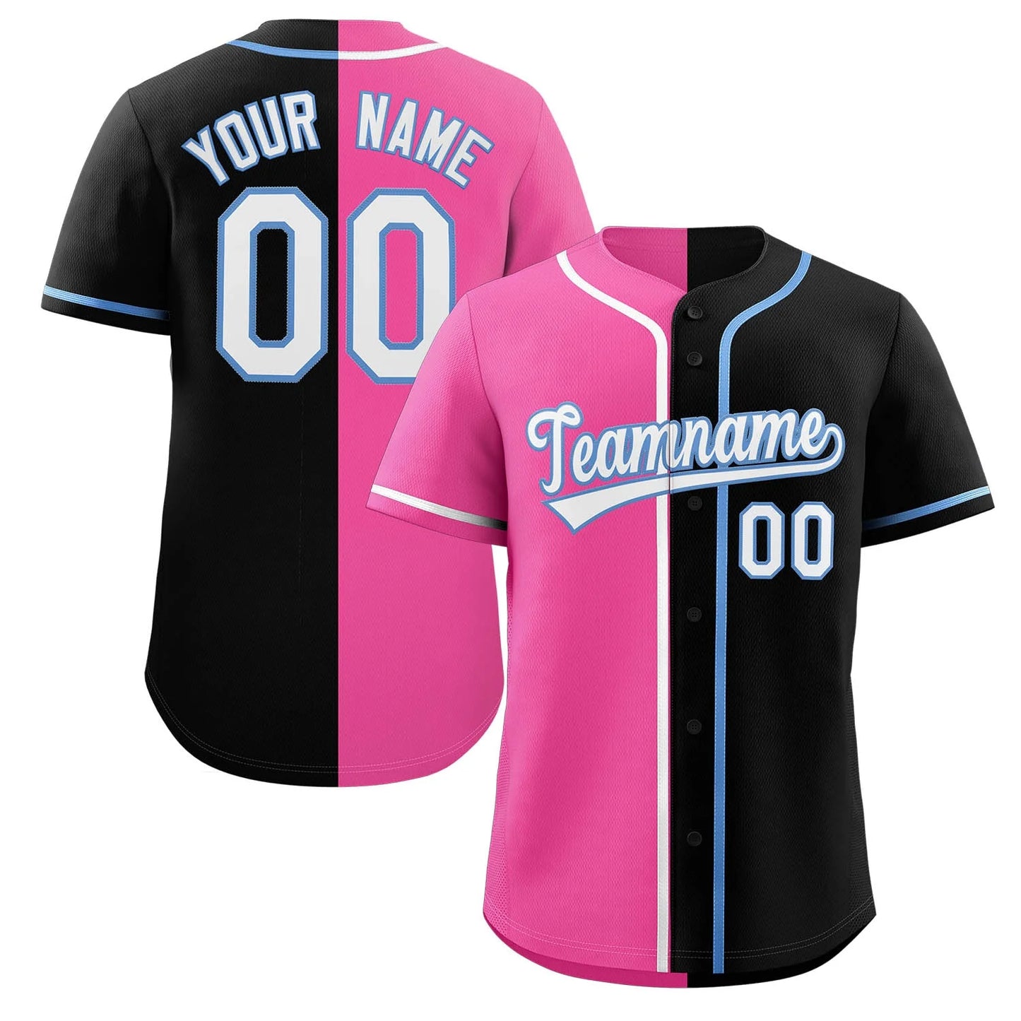 Baseball Jersey - Split Color