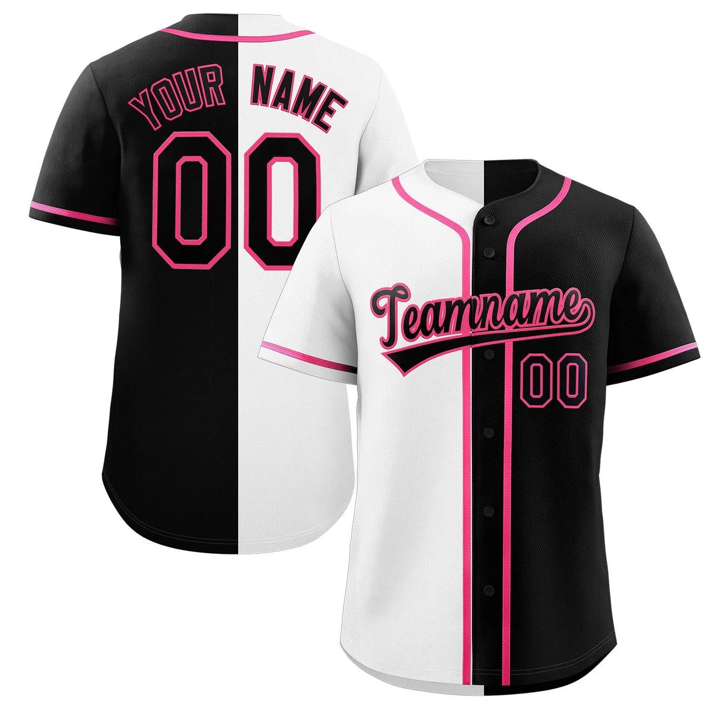 Baseball Jersey - Split Color