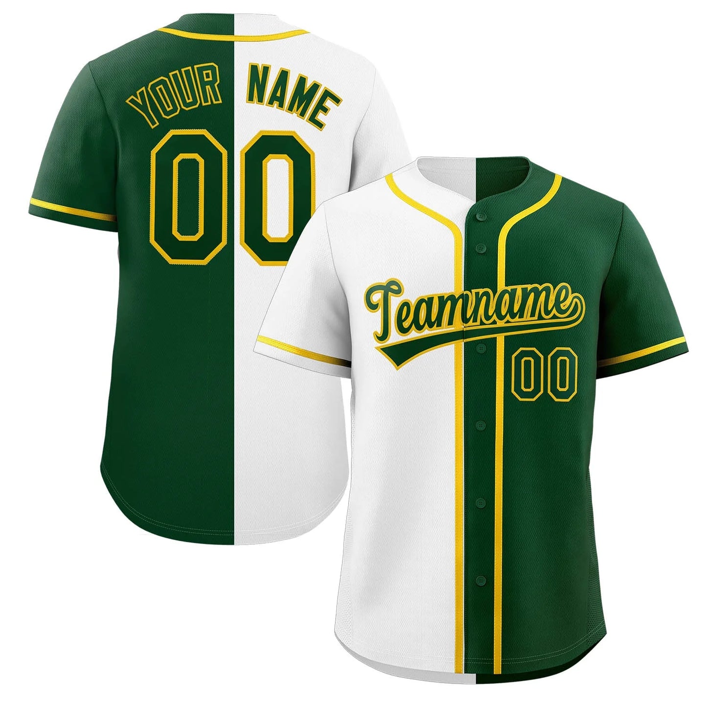 Baseball Jersey - Split Color