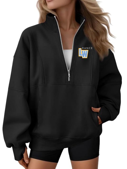 Chargers Black Women's Quarter-Zip