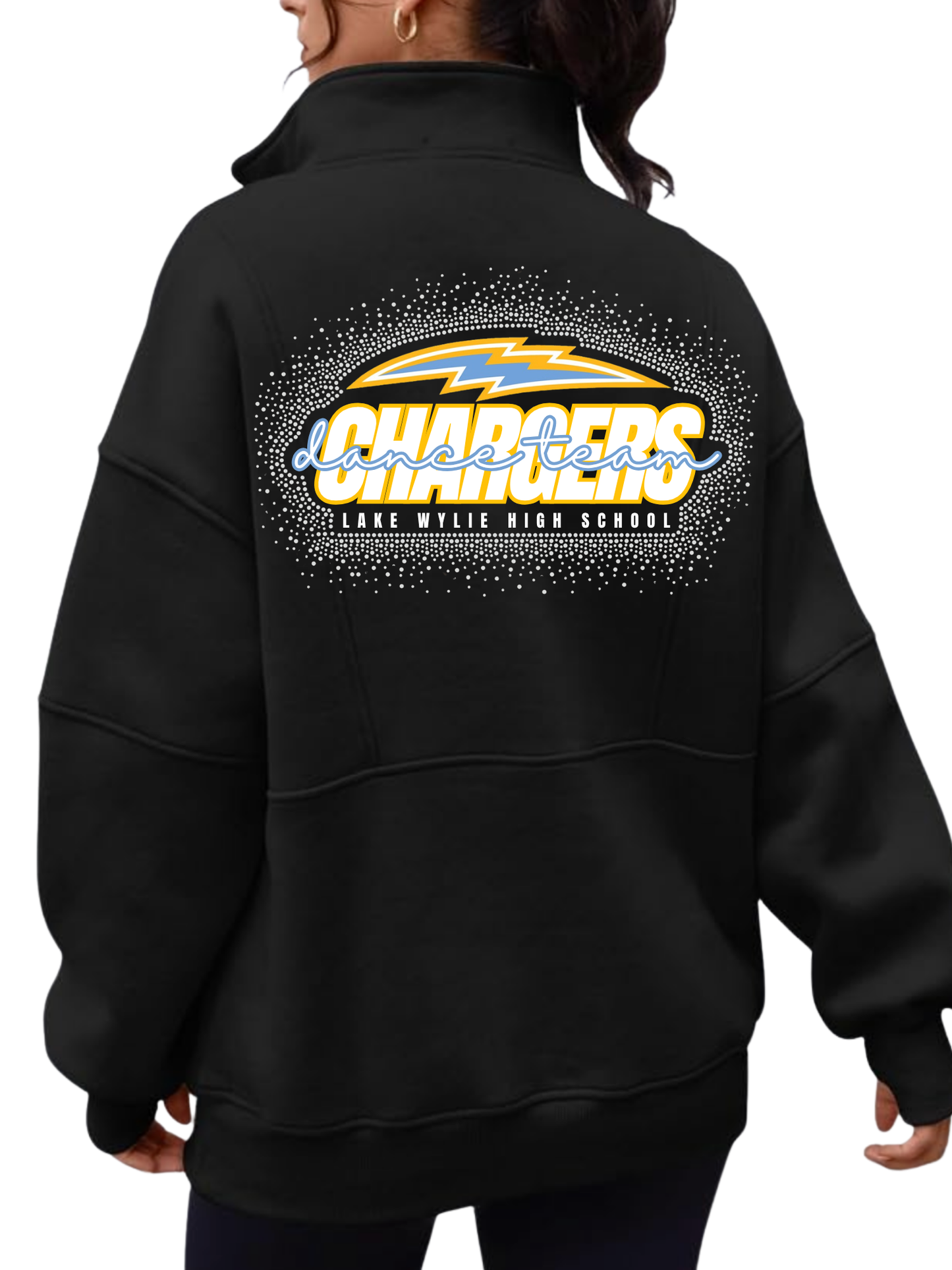 Chargers Black Women's Quarter-Zip