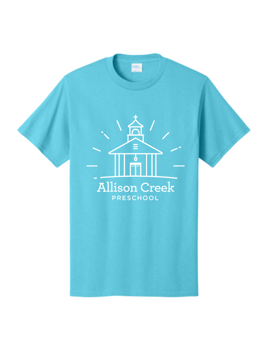 Allison Creek Parent T-Shirt (Aquatic Blue)