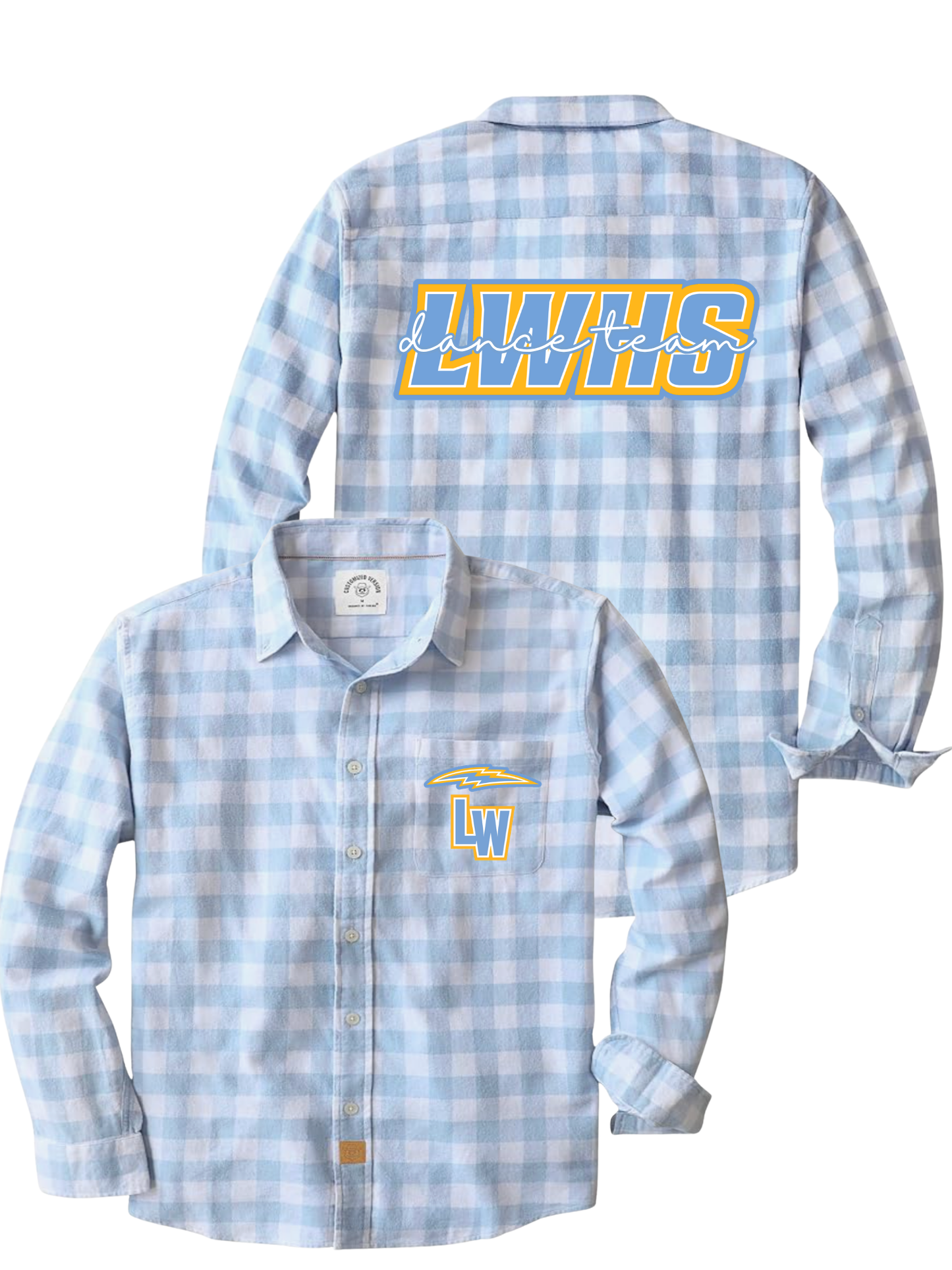 LWHS Men's Blue Buffalo Check Button-Up