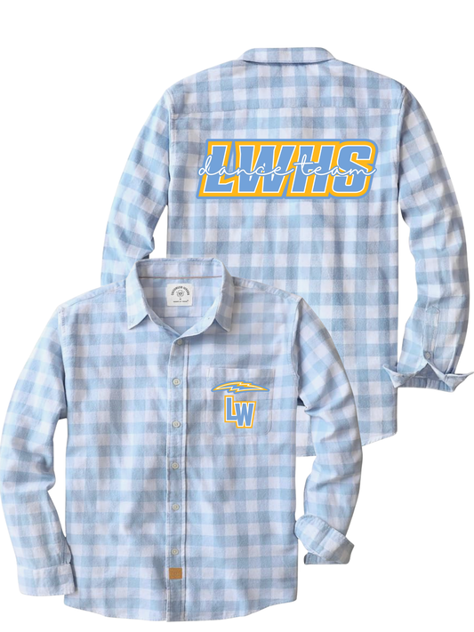 LWHS Men's Blue Buffalo Check Button-Up