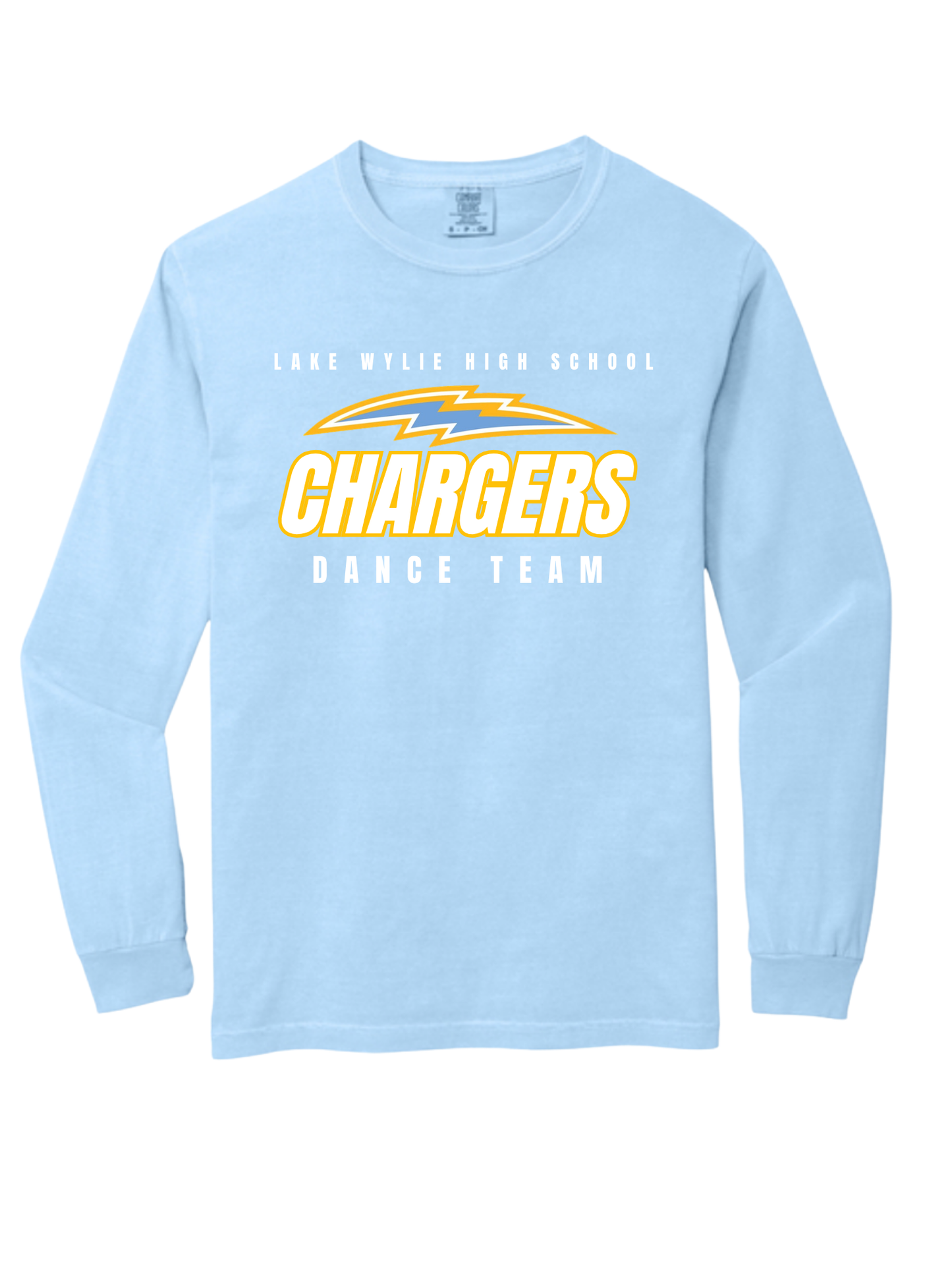 Blue Comfort Colors Dance Team Long Sleeve Shirt