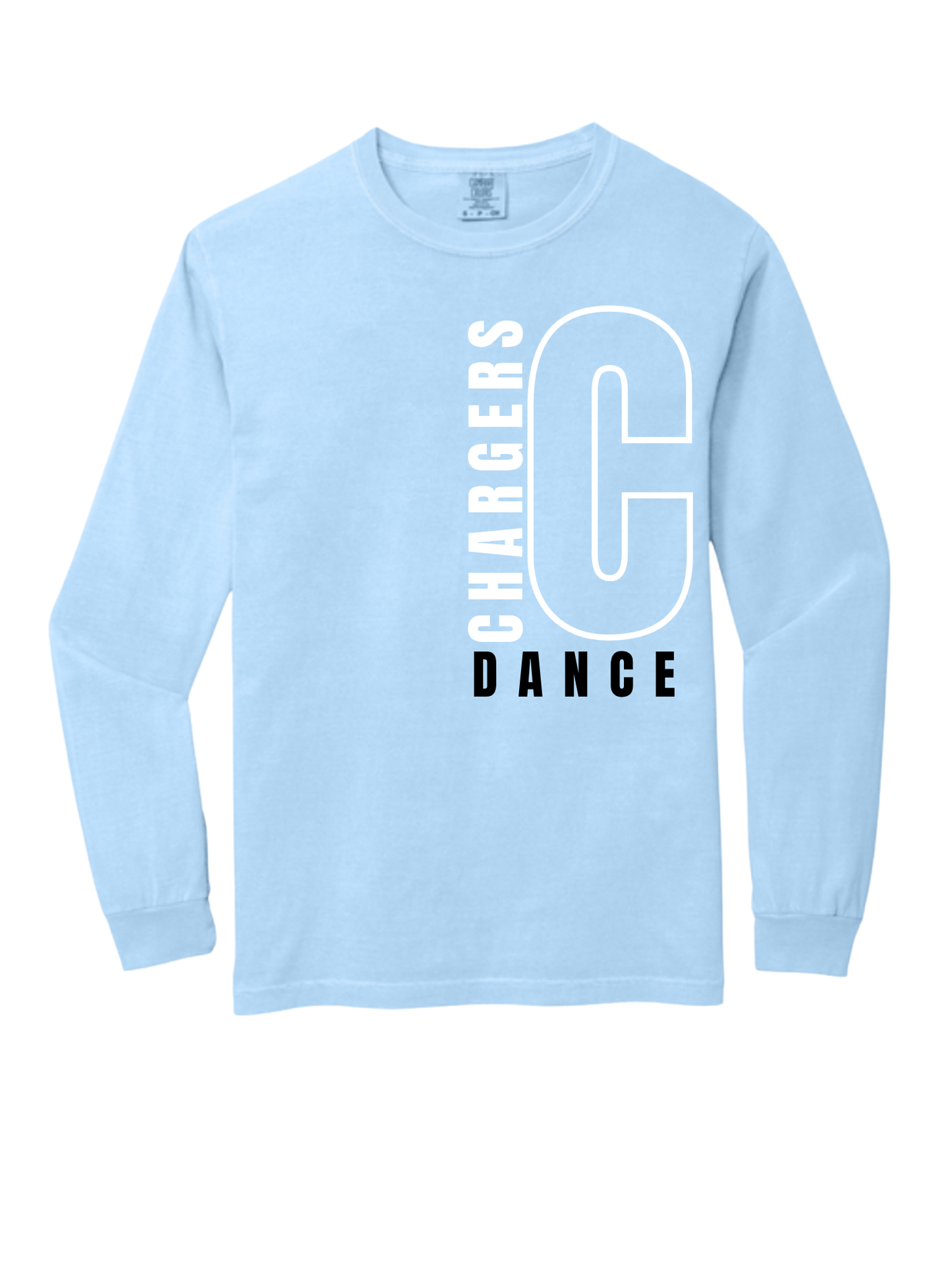 Blue Comfort Colors BIG "C" Long Sleeve Shirt