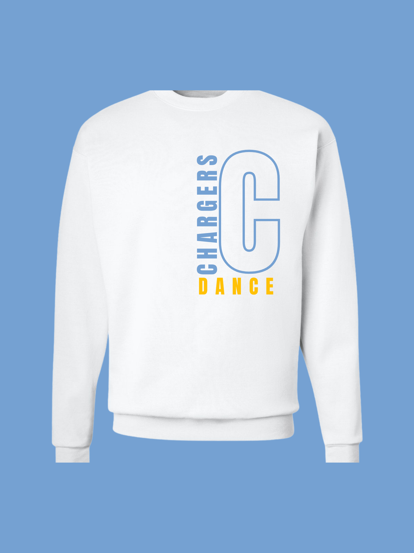 White Comfort Colors BIG "C" Crewneck Sweatshirt