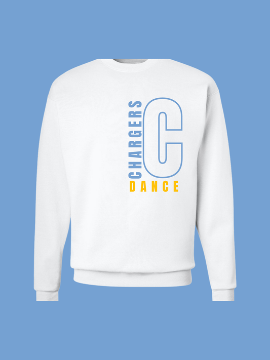 White Comfort Colors BIG "C" Crewneck Sweatshirt
