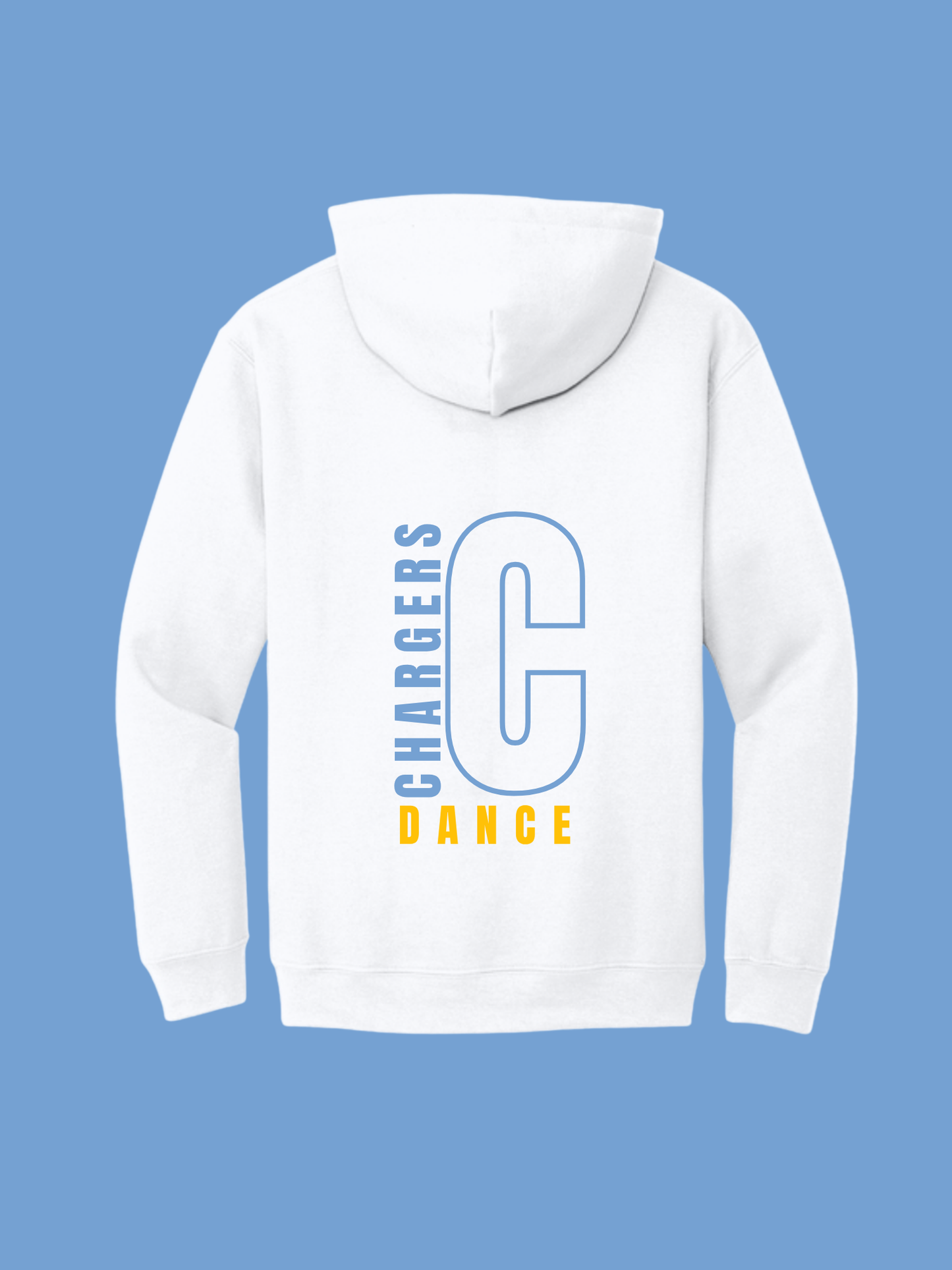 White Gildan BIG "C" Hooded Sweatshirt