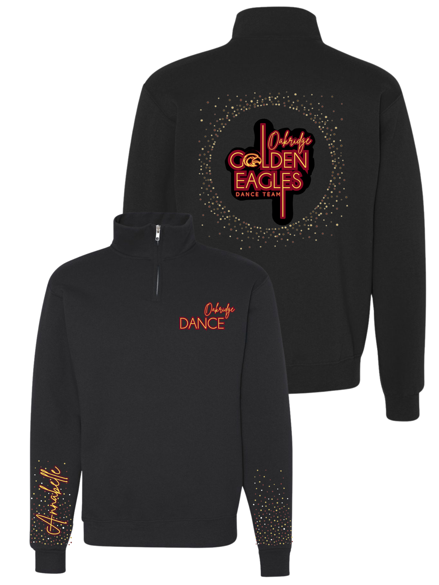 Oakridge Middle Warm-up Quarter-zip | With Stones