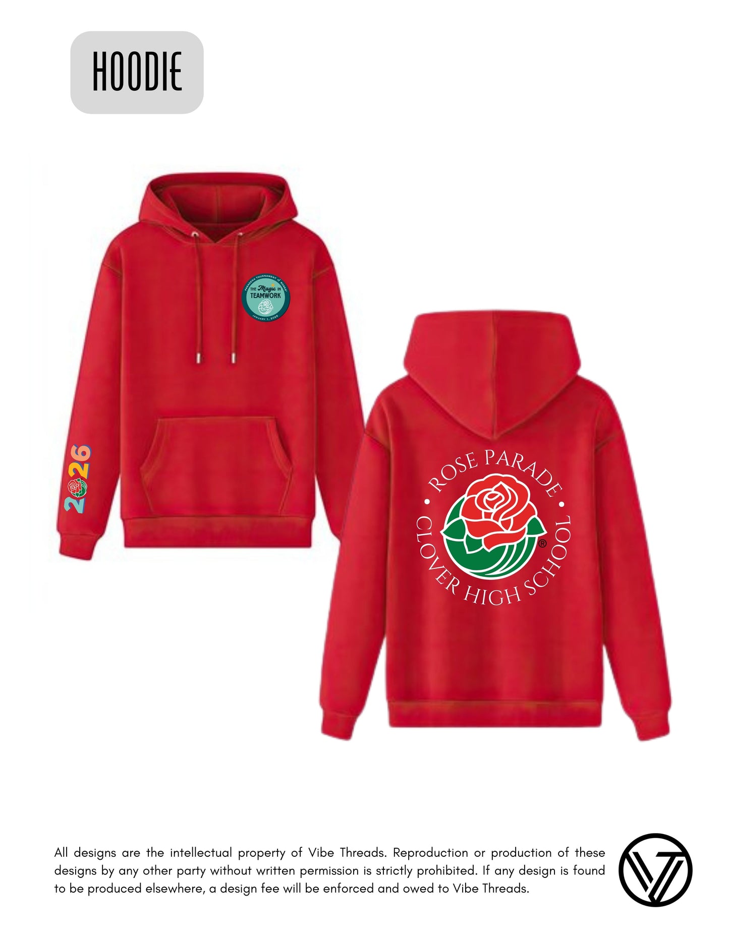 Rose Parade Hoodie Sweatshirt