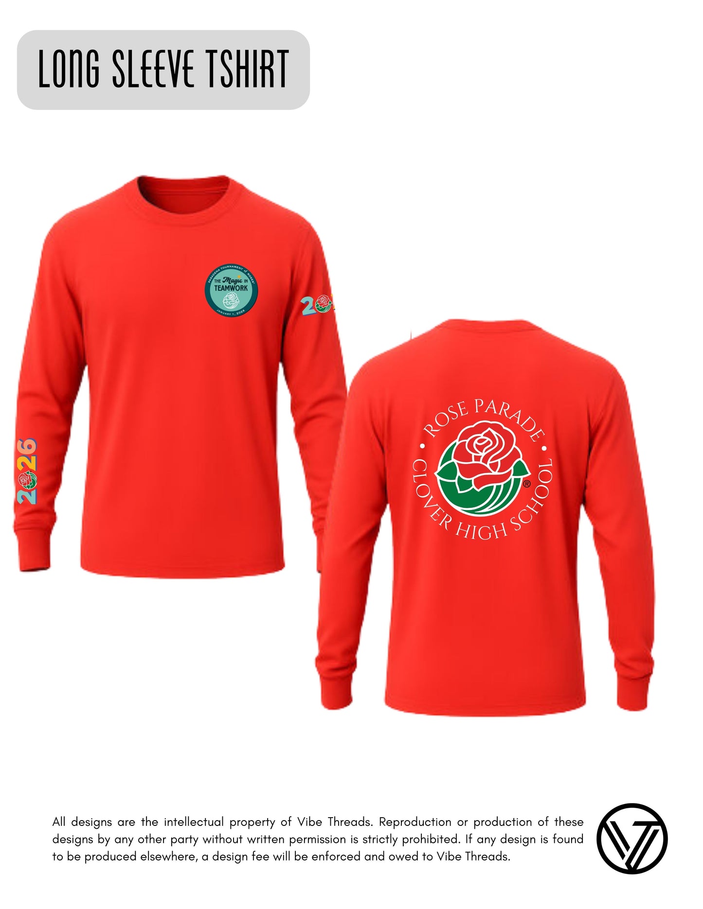 Rose Parade Long Sleeve Tshirt