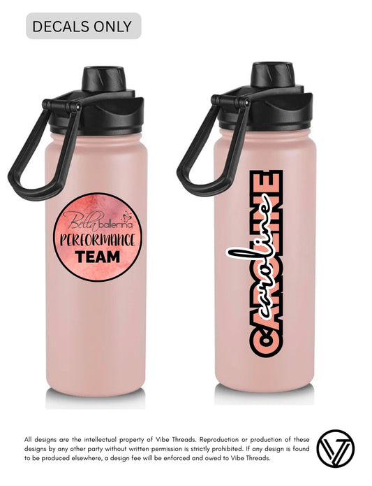 BBPT Water Bottle Decals