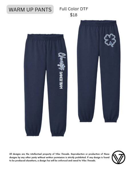 Open Bottom Warm-up Sweatpants