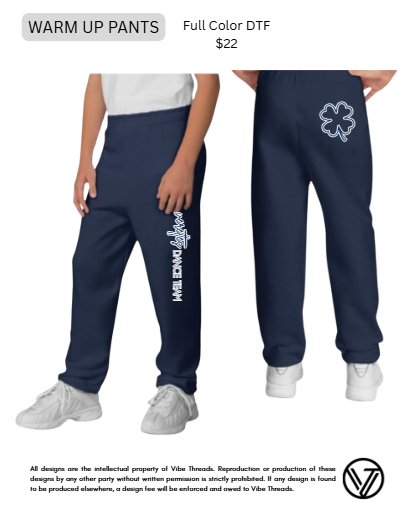 Open Bottom Warm-up Sweatpants