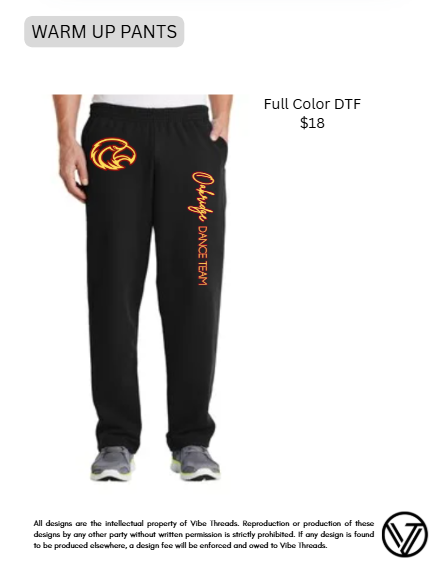 Open Bottom Warm-up Sweatpants