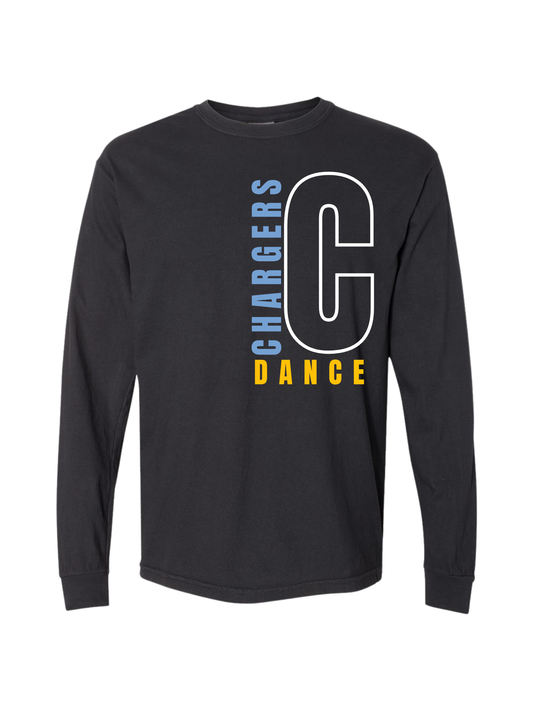 Black Comfort Colors BIG "C" Long Sleeve Shirt