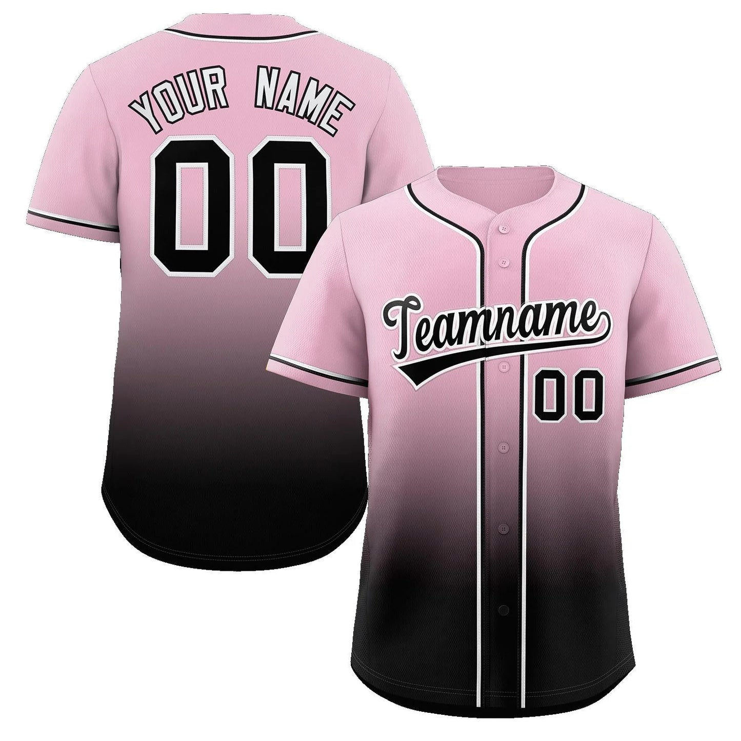 Baseball Jersey - Ombre Color